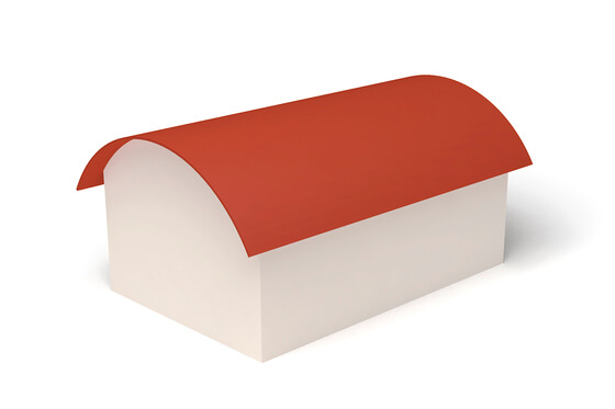 Dachform Tonnendach