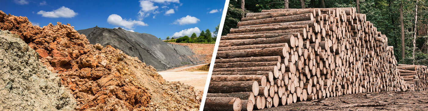 nachhaltigkeit rohstoffe tonerde wald baeume